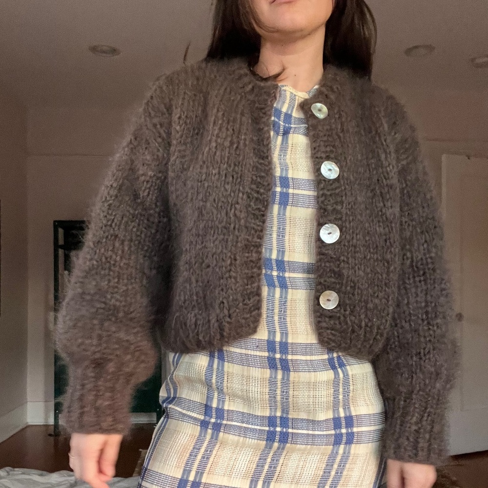 Handmade Knits 100% NZ mohair wool.